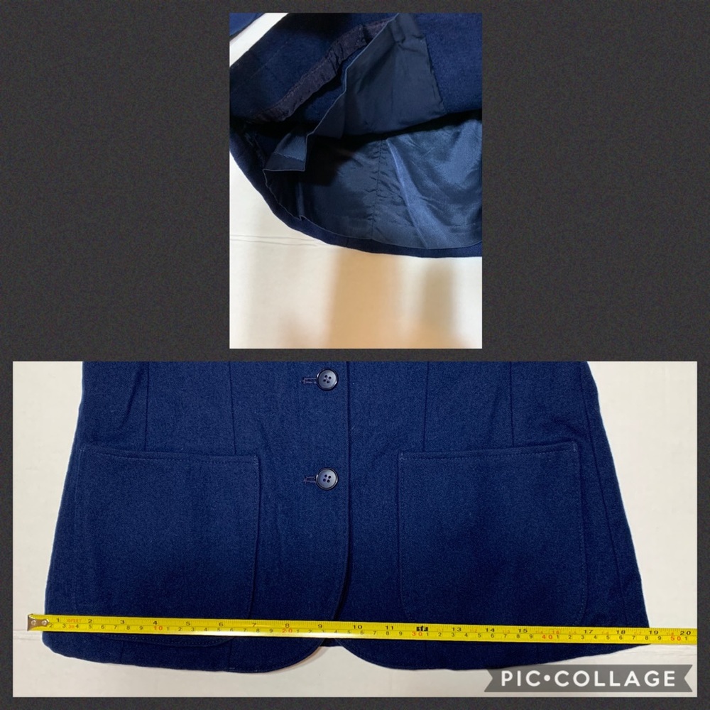 Vintage Pendleton Navy Wool Button Blazer - image 8